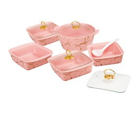 SM89 Pink Prasmanan Ivana dengan Motif Marmer